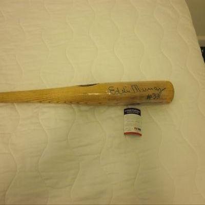 Eddie Murray Autographed Bat - Louisville M272 Model PSA DNA - Autographed MLB Bats