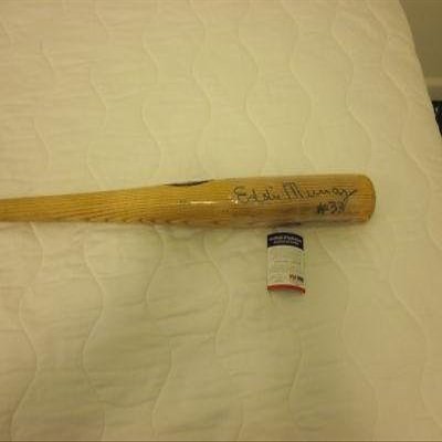 Eddie Murray Autographed Bat - Louisville M272 Model PSA DNA - Autographed MLB Bats