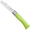 Opinel My First Opinel No.7, Stainless Steel Childrens Folding Knife with Safety Rounded Tip, Virobloc Locking Collar, Made in France (Apple Green) view 1