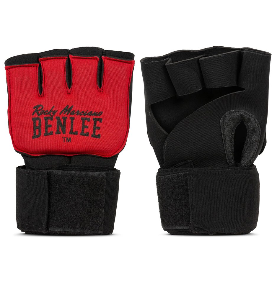 BenLee Rocky Marciano 3,0m Elastic handwraps with Gel-Foam Padding, Black/red S