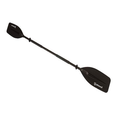 Attwood 11763-1 Aluminum Straight-Blade Ergonomic 2-Piece Kayak Paddle, 7-Foot, Black