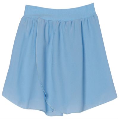 Sansha girls Wrap athletic skirts, Light Blue, X Large 12-14 G US