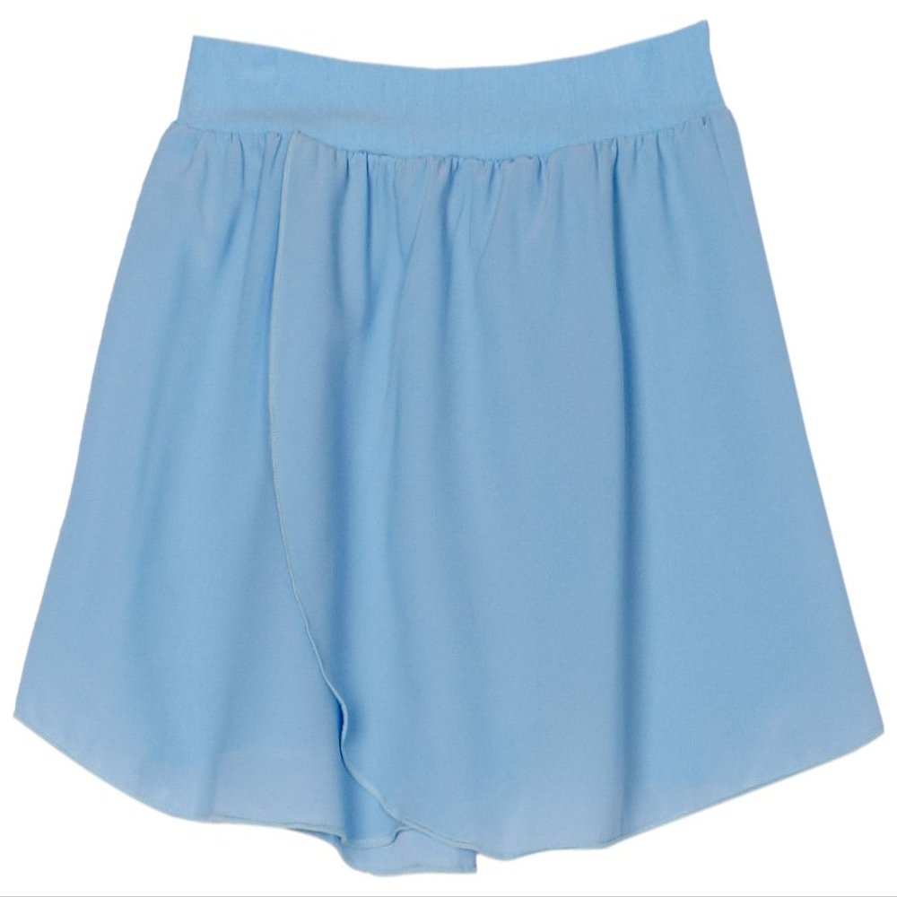 Sansha girls Wrap athletic skirts, Light Blue, X Large 12-14 G US