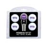Team Golf NCAA TCU Horned Frogs 4 Golf Ball And Divot Tool Set Regulation Size Golf Balls (4 Count) & Divot Tool with Removable Double-Sided Magnetic Marker view 1