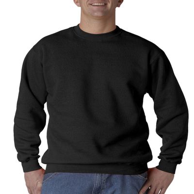 Bayside Adult 9.5 oz., 80/20 Heavyweight Crewneck Sweatshirt XL BLACK