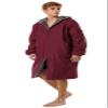 Adoretex Unisex Faux Fur Fleece Lined Water-Resistant Swim Parka Change Robe  Ultra-Warm, Lightweight, Soft, and Cozy Sport Outerwear for Kids and Adults (PK003) - Maroon - Youth - X-Large view 2