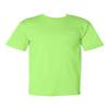Short Sleeve T-shirt with a Pocket, Color: Lime Green, Size: Large view 2