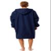 Adoretex Unisex Adults & Youth Faux Fur Lining Swim Parka (PK003) - Navy - Youth - Medium view 3