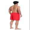 Adoretex Men's Solid Swim Board Shorts with Mesh Liner, Elastic Waistband Swim Trunks with Two Side Pockets for Adult - M0002 - Red - S view 3