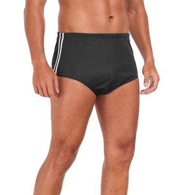 Adoretex Male Polymesh Training Drag Suit(MT002)-Black/white-34