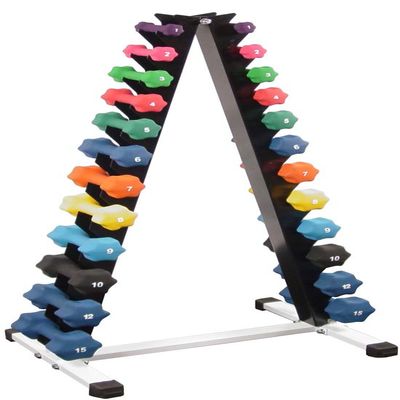 A-shape Rack w/ 12 Pairs of Neoprene Dumbbells 1 Lb-30 Lb