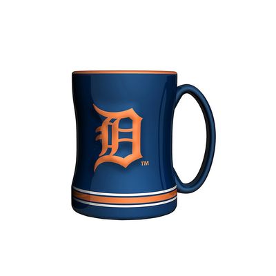 MLB Detroit Tigers Sculpted Relief Mug, 14-ounce