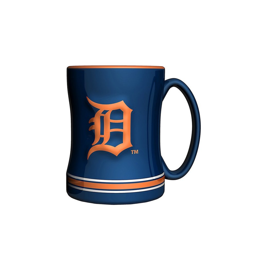 MLB Detroit Tigers Sculpted Relief Mug, 14-ounce