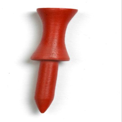 2 3/4" Inch Step Down Golf Tees | Made from Natural Hard Wood | Strong, Light Weight & Biodegradable Material | Pack of 100 - Red