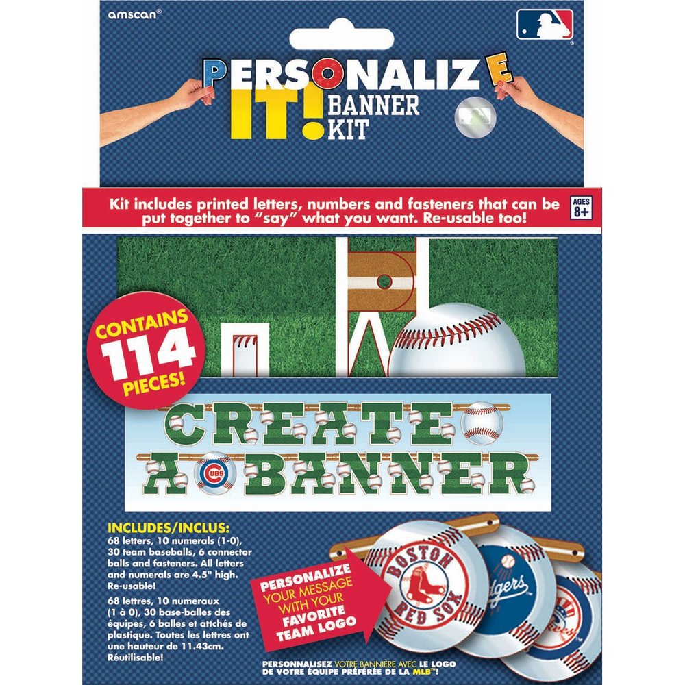Amscan MLB Create Your Own Banner Kit