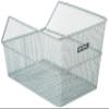 Basil Unisex Adult Cento Rear Bike Basket - Silver, N/A view 2