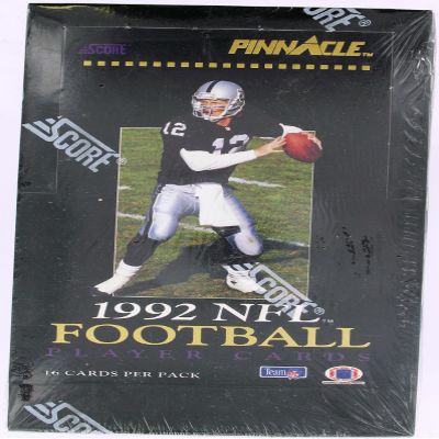 1992 NFL Pinnacle Player Cards 16 Packs Per Box
