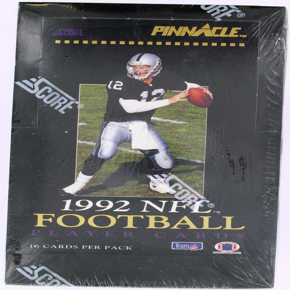 1992 NFL Pinnacle Player Cards 16 Packs Per Box