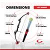 Genesis Original Compound Bow & Arrow Kit- Adjustable Riser, 15"-30" Draw Length, 10-20 lb Draw Weight, All Skill Levels, Draw Hand - Left, Black view 3