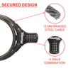 Master Lock Bike Cable Lock, Combination, 90 cm Cable, Outdoor 8229EURDPRO - Use with All Kinds of Bike, Skateboards, Strollers, Lawnmowers and Other Outdoor Equipment view 4
