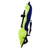 Scuba Choice Youth Kids Snorkel Vest - Neon Yellow/Blue Safety Floatation Aid, Up to 100 lbs, Adjustable Fit with Name Box & Anti-Ride-Up Strap, Easy Oral Inflator & Secure Crotch Strap view 2