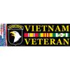 101st Airborne 1967-1972 Vietnam Bumper Sticker 3-1/4"X9" view 1
