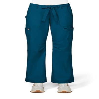 Koi Women's Lindsey Ultra Comfortable Cargo Style Scrub Pants, Caribbean, X-Small