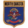 North Dakota State Flag Shield Patch 2 7/8" x 3 1/2" view 1