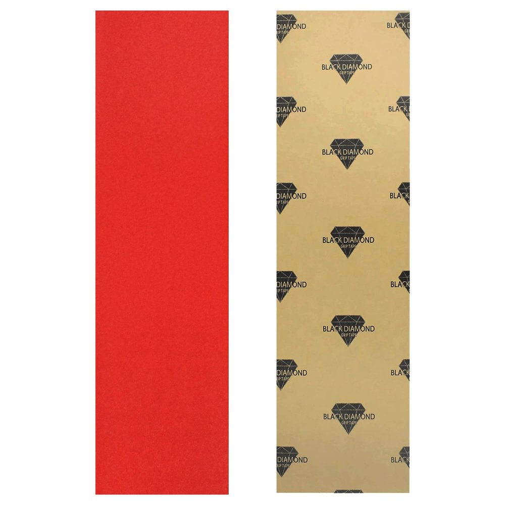 Black Diamond Sheet of Skateboard Grip Tape 9" x 33" (Red)