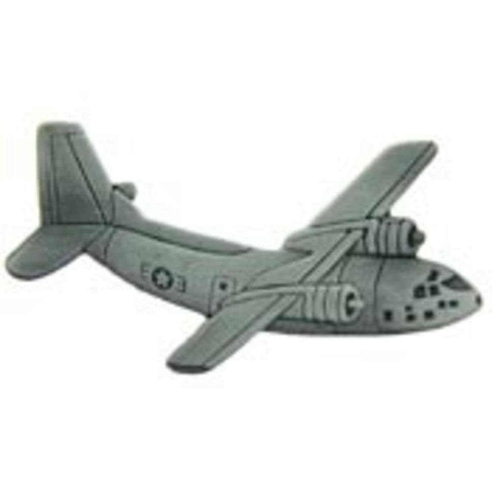 FindingKing C-123 Provider Airplane Pin Pewter 2 1/8"