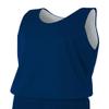 A4 Mens Reversible Mesh Tank Top, Navy/White, Large view 1
