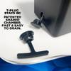 Club Clean - Original Ball and Club Cleaner/Washer with Universal Bracket for Golf Cars - Home Use - Single Chamber, Carbon Fiber view 4