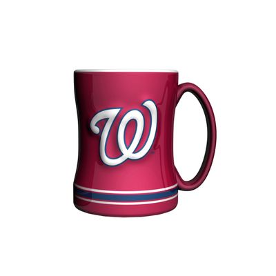 MLB Washington Nationals Sculpted Relief Mug, 14-ounce