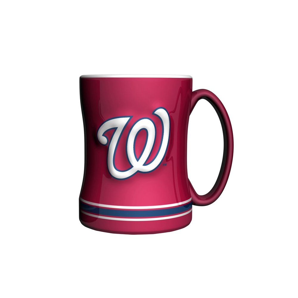 MLB Washington Nationals Sculpted Relief Mug, 14-ounce