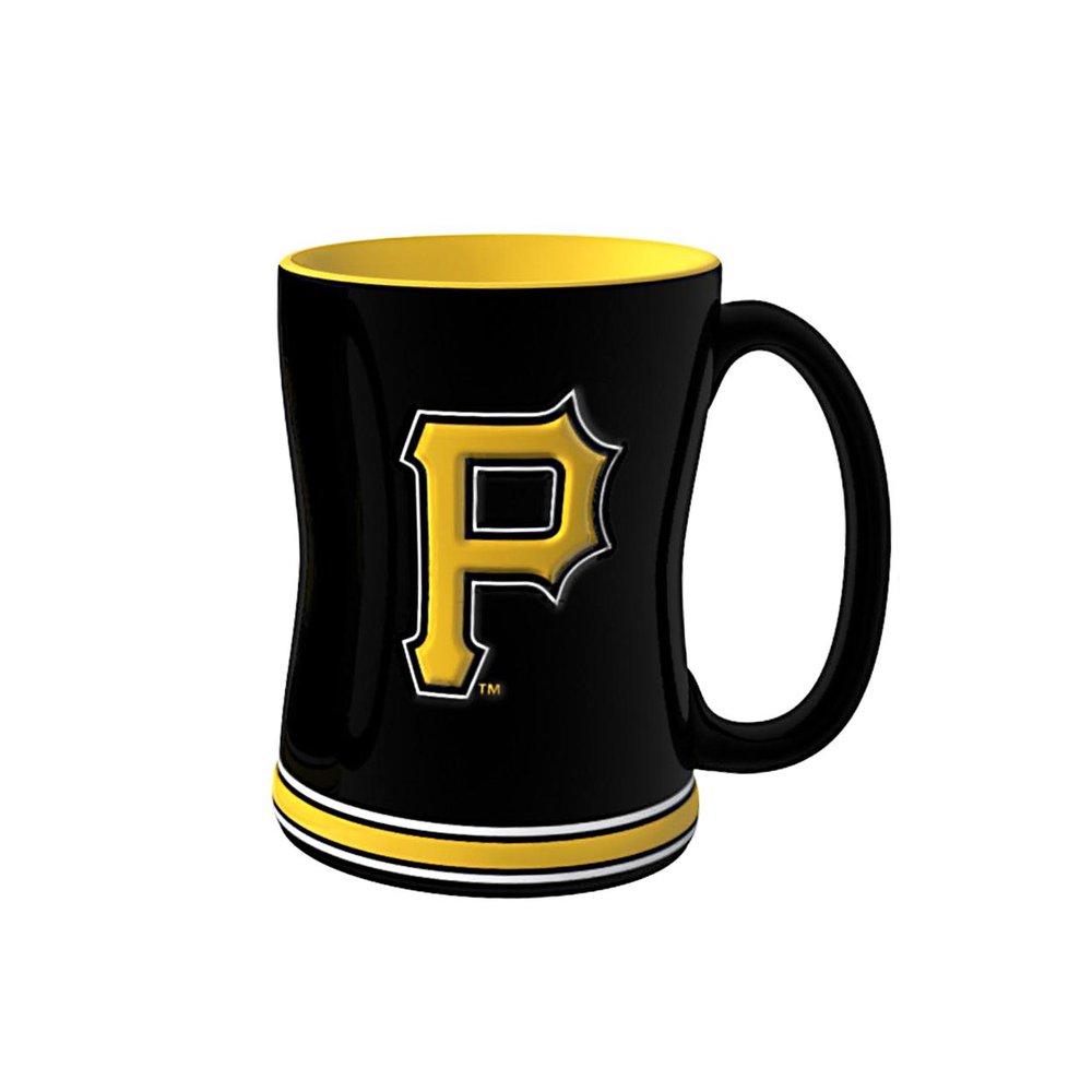 MLB Pittsburgh Pirates Sculpted Relief Mug, 14-ounce