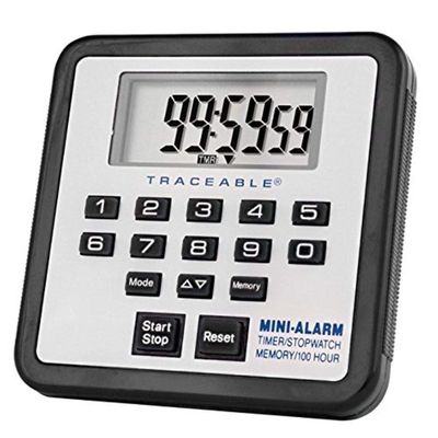 Control Company 5021 Traceable 100-Hour Mini-Alarm Timer and Stopwatch