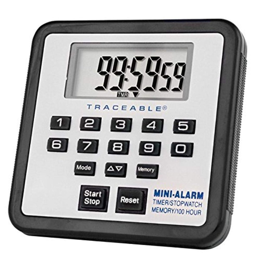 Control Company 5021 Traceable 100-Hour Mini-Alarm Timer and Stopwatch