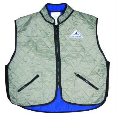 HyperKewl Evaporative Cooling Deluxe Sport Vest - SILVER-X-SMALL