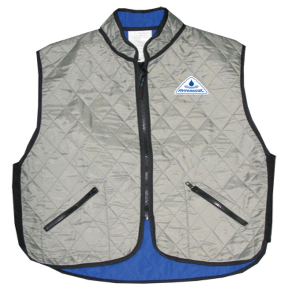 HyperKewl Evaporative Cooling Deluxe Sport Vest - SILVER-X-LARGE