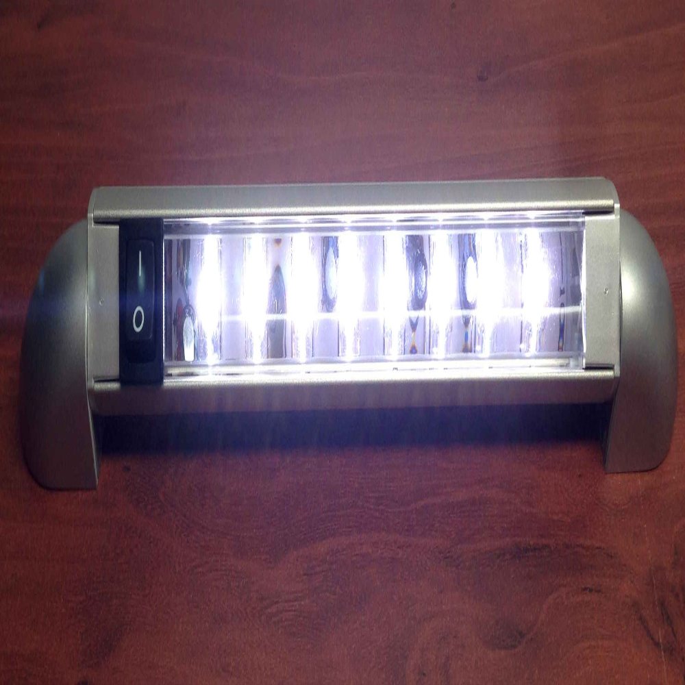 MARINE BOAT LED 180 DEGREE TILTABLE RAIL LIGHT 9.5" LONG PLASTIC COURTESY
