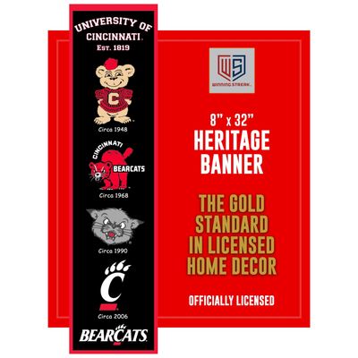 Winning Streak Sports NCAA Cincinnati Bearcats Heritage Banner