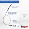 AFW Titanium Surfstrand, Bare 1x7 Fishing Leaders 30 lb, 18 in - Rigged with Stainless Steel Mighty Mini Crane Swivel & Crosslock Snap, Kink Free, Superior Bite Protection for Toothy Fish view 4