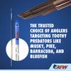AFW #6 Tooth Proof Stainless Steel Wire Straight Lengths, 58 lb Test, .016 inch Diameter, Camo, 12 inch, 300 pc view 2