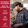 Stormy Kromer The Rancher Cap  Wool Winter Hat for Men, Fleece-Lined Insulated Earflap, Thinsulate Crown, Outdoor Cold Weather Cap, Six-Panel Design, Red/Black Plaid, 7 5/8 view 3