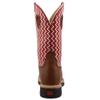 Twisted X Men's 12" Western Work Boot, Square Toe Steel Toe, Distressed Saddle Shoulder & Cherry, 13 EE view 3
