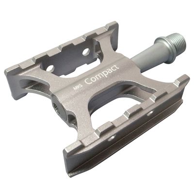 MKS Mikashima Seisakusho Bicycle Pedal, Compact, Silver