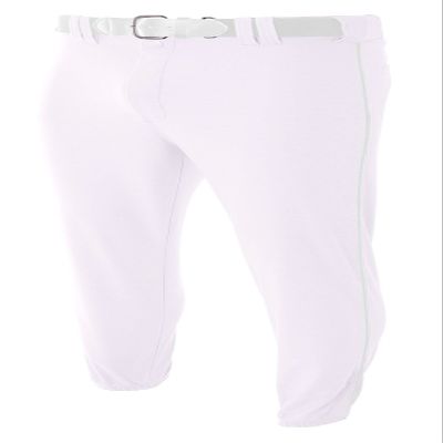 A4 Mens Pro-Style Elastic Bottom Baseball Pant, 2XL, White