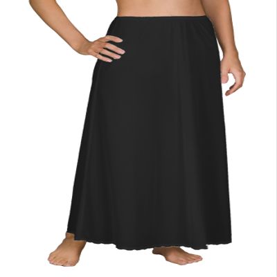Shadowline Women's 38 Inch Long Flare Half Slip 4711638 M Black