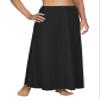 Shadowline Women's 38 Inch Long Flare Half Slip 4711638 M Black view 1
