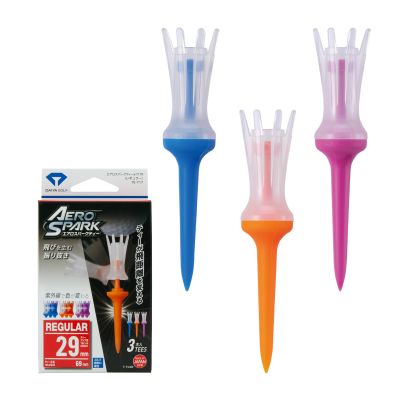 DAIYA Golf TE-717 Aerospark Golf Tee, Color, Regular, Clear